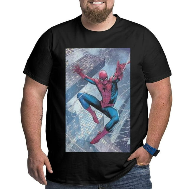 Spider-Man Men's Short Sleeve Plus Size T-Shirt