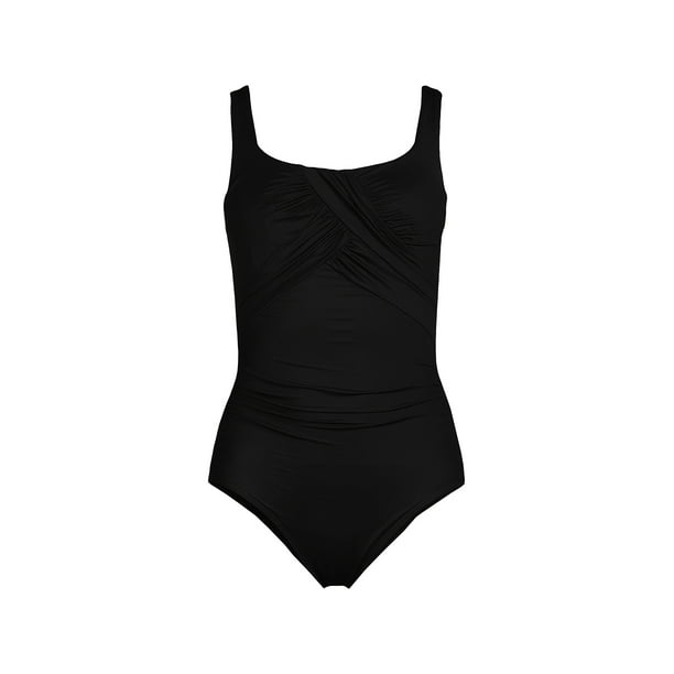 Lands' End Women's Plus Size DDDCup SlenderSuit Carmela Tummy Control
