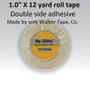 No Shine Tape 1 inch X 12 yard roll Double Side Adhesive. By Walker Tape Co.
