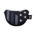 thumbnail image 1 of Craftsman Golf Blue Strips Small Mid-Size Half Mallet Putter Head Cover Headcover Magnetic Closure, 1 of 4