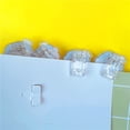 thumbnail image 3 of CSChome Clips Muraux Auto-Adhésifs Clips Muraux Transparents Taille Compacte Classeur Clips de Suspension Photo 50 Pcs, 3 of 6