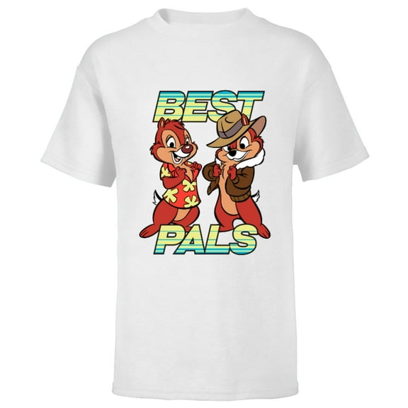 Disney Chip 'n Dale Best Pals - Short Sleeve T-Shirt for Kids - Customized-White