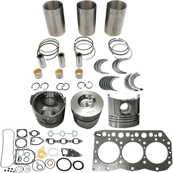 3TNC78 Engine Overhaul Rebuild Kit (No valve set) For Yanmar 3TNC78 3TNC78L Engine Excavator For John Deere Compact Tractor F180D-P F-7 CA240 CS21 Excavator F180DXP-P F180-P 119811-22080