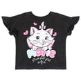 thumbnail image 4 of Disney The Aristocats Big Girls' Short Sleeve Graphic T-Shirt and French Terry Shorts Set Dark Grey Optic Wash Marie, 4 of 4