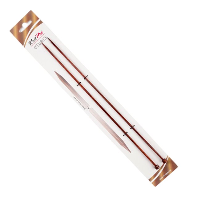 Aguja Recta Laminada Madera Cubics 30cm 25246 4mm Knitpro Knitpro IMP0020684