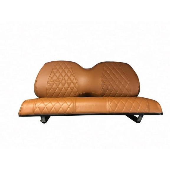 CLUB CAR PRECEDENT / YAMAHA DRIVE AND G29 Front & Rear Seat Covers | Diamond Stitching | BROWN