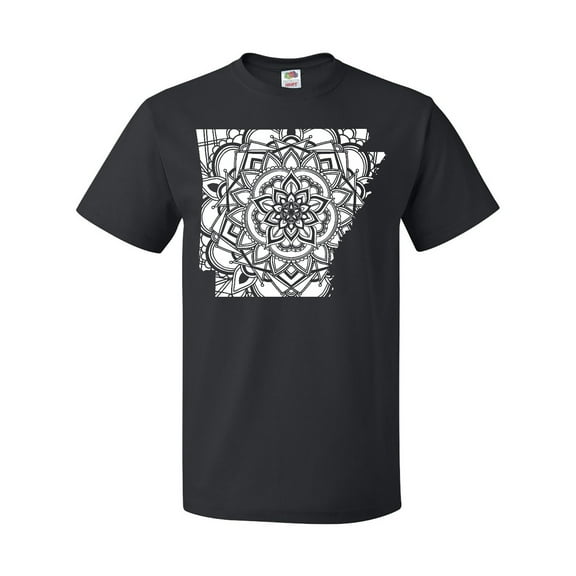 Inktastic Arkansas Silhouette Mandala T-Shirt