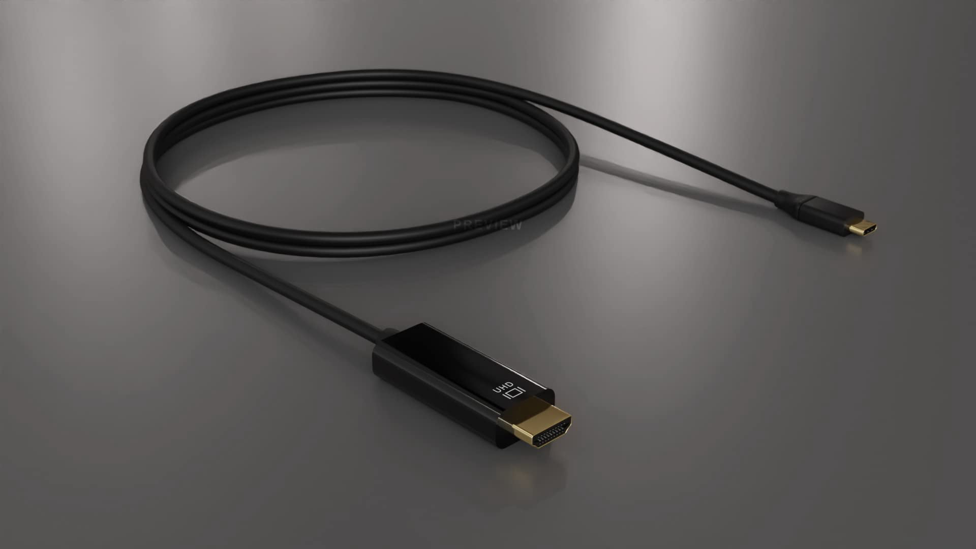 Cable Leader 10ft USB 3.1 Type C to HDMI Cable 4K Support, Black