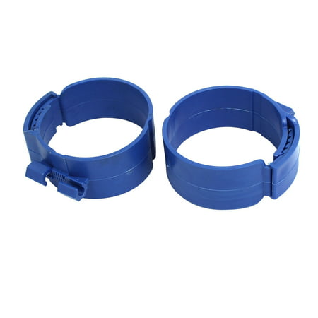 90mm Dia 38mm Width Central Air Conditioner Pipe Clip Clamp Blue