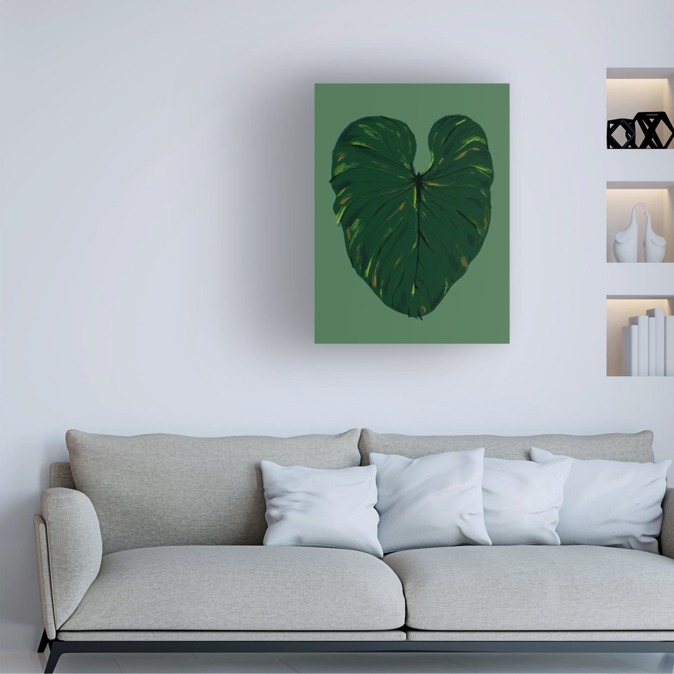 Trademark Fine Art Francesco Gulina Philodendron Gloriosum Green Canvas Wall Art
