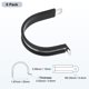 thumbnail image 3 of Uxcell 6 Paquete de Abrazaderas de Cable 50 mm Acero Inoxidable 304 Goma Forma R para Tubo, 3 of 7