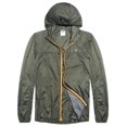 thumbnail image 5 of Little Donkey Andy Men's Waterproof Rain Jacket, Lightweight Windproof Outdoor Shell with Hood for Hiking Travel Golf Type A Rain Army Green L, 5 of 7