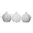 thumbnail image 5 of DecMode 9"W, 10"H Faux Marble Gray Ceramic Vase, Set of 3, 5 of 13
