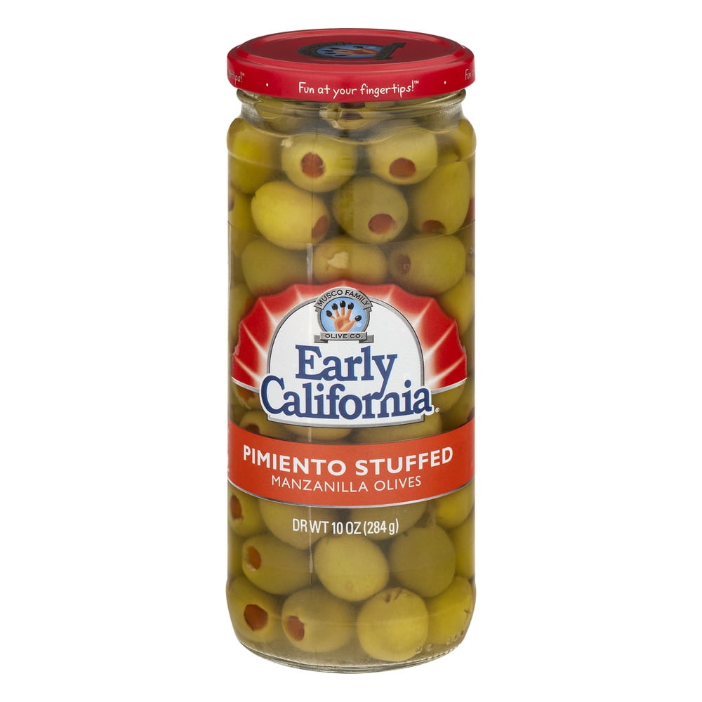 Early California Pimiento Stuffed Manzanilla Olives, 10 oz by Musco Family Olive Co.
