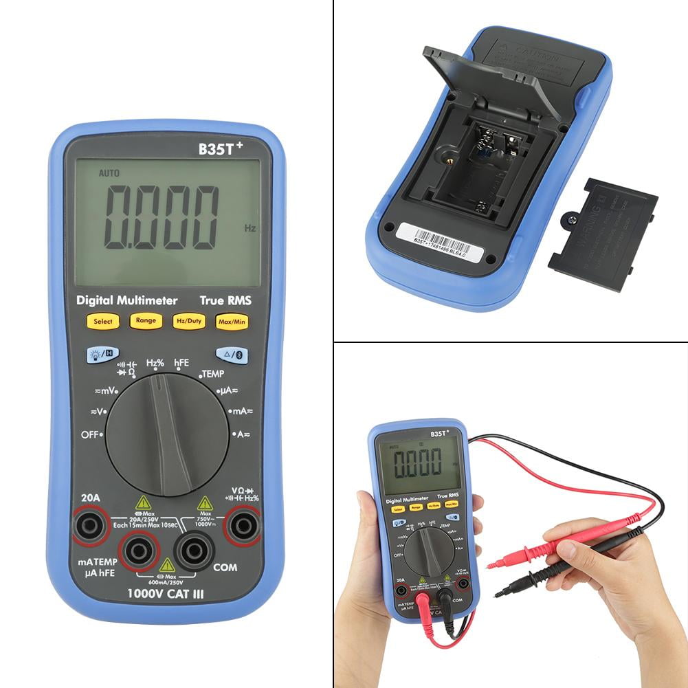 Mgaxyff 1pc B35T+ Digital Multimeter Truerms Bluetooth Voltmeter