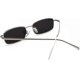 thumbnail image 5 of Gafas de sol vintage rectangulares estrechas para hombre y mujer, estilo retro de los 90, montura metálica pequeña, gafas cuadradas en colores pastel., 5 of 5