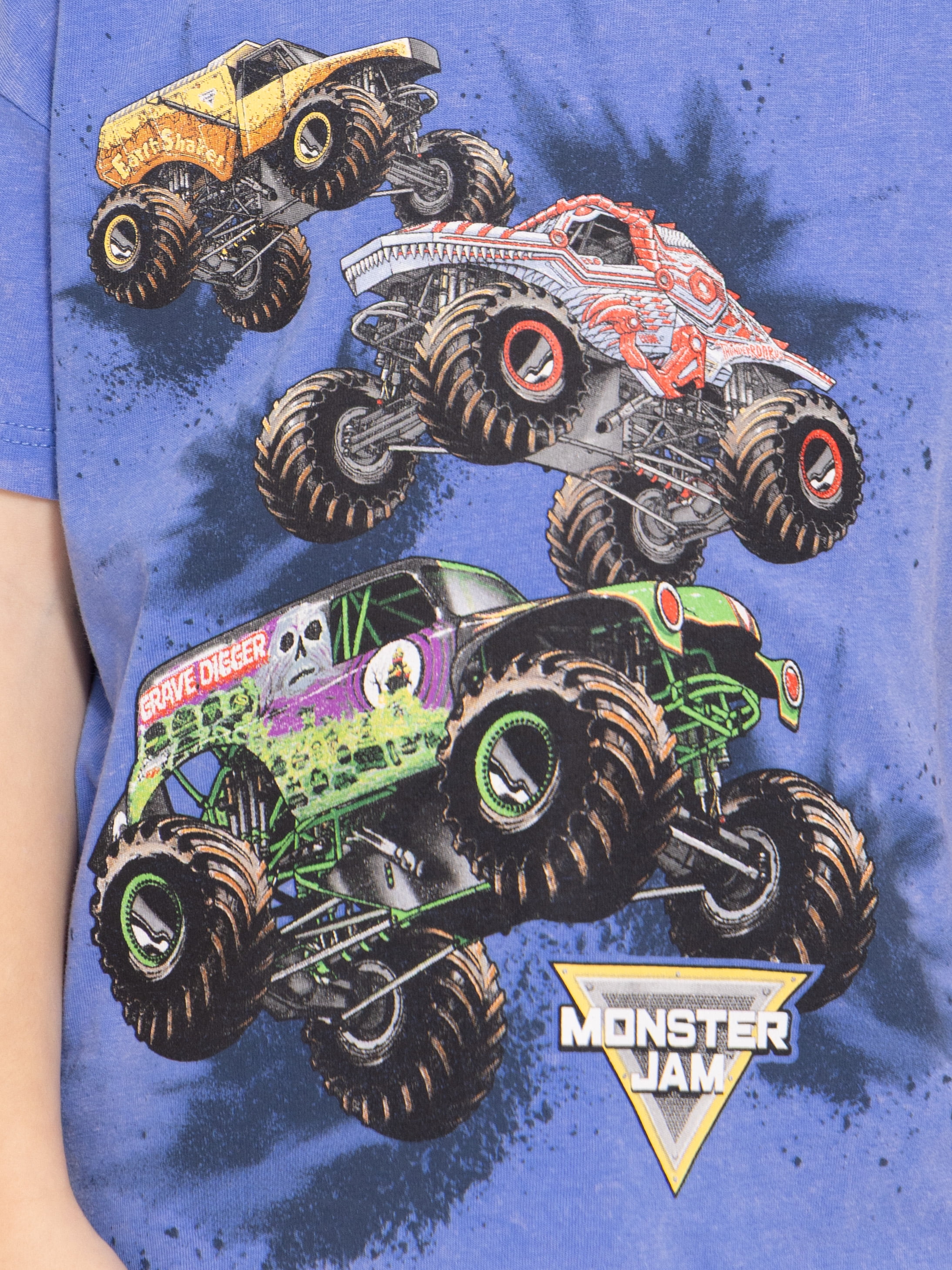 Monster Jam Toddler Graphic Crewneck Tee with Short Sleeves, Sizes 12M-5T