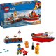thumbnail image 1 of Kit de construcción LEGO City Dock Side Fire 60213 (97 piezas), 1 of 7