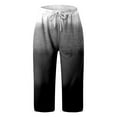 thumbnail image 3 of KALE Capris Pants for Women Leggings With Pockets Knee Length Petite Summer Lightweight High Waisted Athletic Workout Yoga Summer Pants 2025 Grey M, 3 of 4