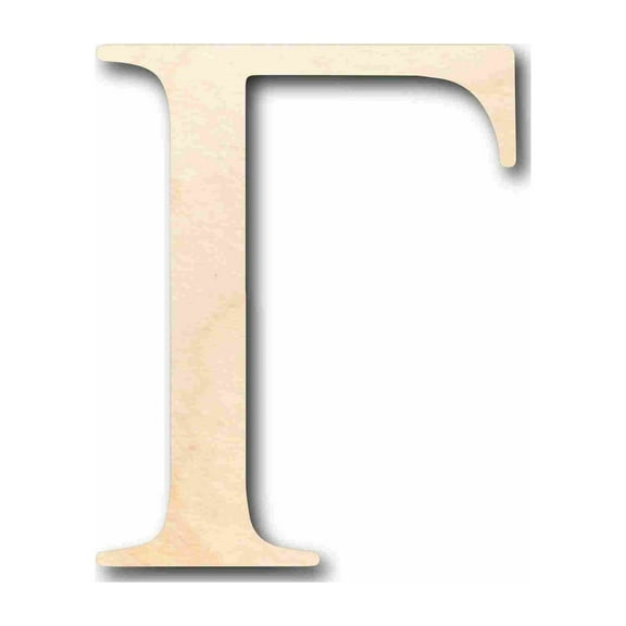 Unfinished Wood Gamma Silhouette - Craft- up to 46" DIY 14" / 1/4"