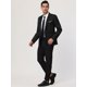 thumbnail image 4 of Chaqueta de vestir con un botón Lars Amadeus Corte Slim Negro L, 4 of 6