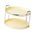 thumbnail image 3 of DOLITY 2 Tier Counter Tray, Decorative Tray ,Buffet Plates Serving Platter ,Lightweight Yellow, 3 of 9