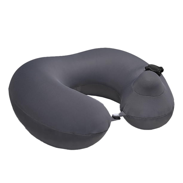 Almohada inflable para el cuello de viaje, funda de almohada súper cómoda
