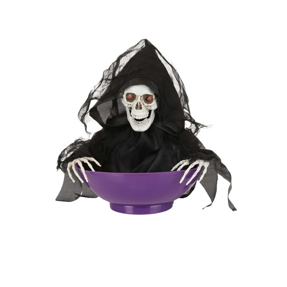 Animated Candy Bowl with Shaking Reaper