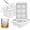 White/2 Pack, variant on Large Ice Cube Molds, Big Round Whiskey Ice Cube Trays for Freezer, Easy to Fill & Release, Whiskey Bourbon Cocktail(2.5In*6 Balls- Blue/2 Pack)