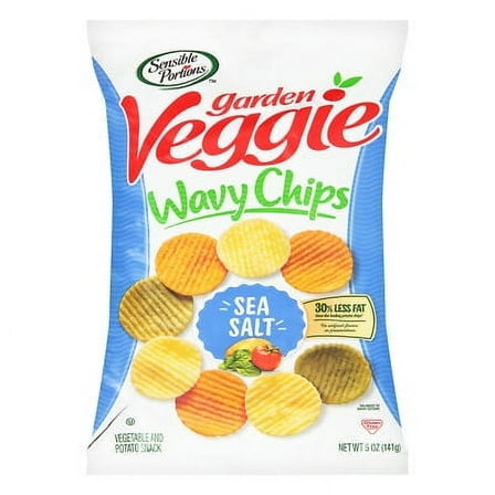 Sensible Portions Chip Vegetable Sea Salt 5 oz (Pack of 12)