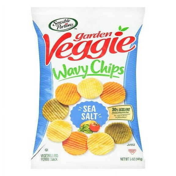 Sensible Portions Chip Vegetable Sea Salt 5 oz (Pack of 12)