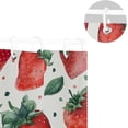 thumbnail image 5 of Watercolor Strawberry Shower Curtains Waterproof Fabric Shower Curtain Bathroom with Hooks Washable Bathroom Shower Curtains 60x72 Inch Home Decor, 5 of 6