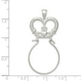 thumbnail image 2 of Sterling Silver Claddagh Charm Holder, 2 of 2