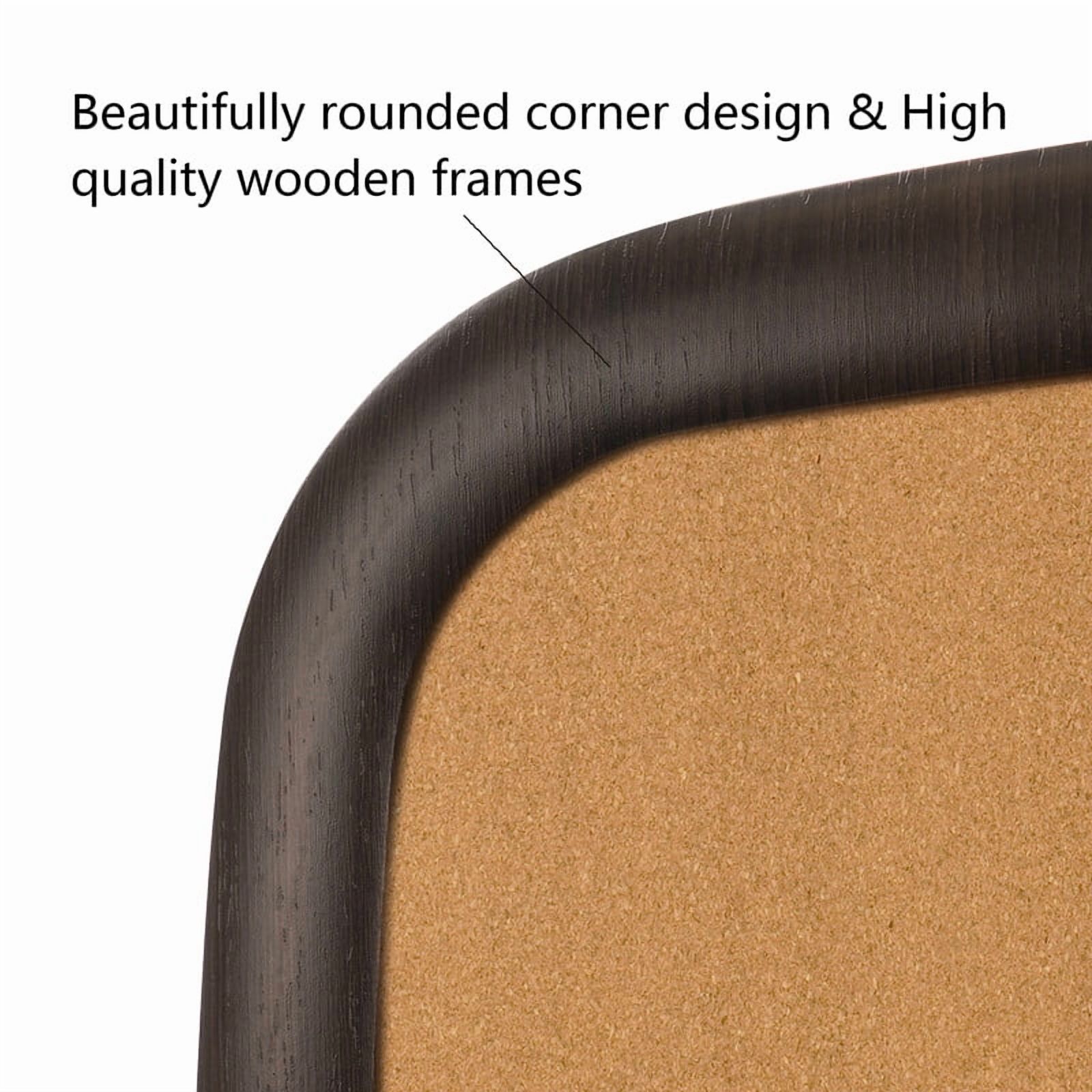 Cork Board with Thumbtacks for Walls with Frame，19"x30"