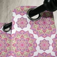 thumbnail image 4 of Ambesonne Purple Mandala Grommet Curtain, Lotus Essence, 50" x 54", Lime Green Fuchsia, 4 of 6