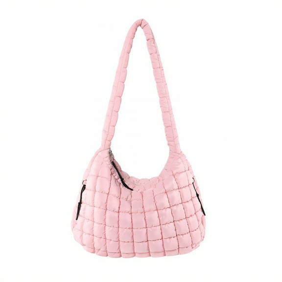 GASTROPOD Puffy Tote Bag,Keys Id Card Puffer Purse,Cosmetics Essentials Puffy Bag,Pink