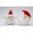 thumbnail image 3 of Ceramic Christmas Star Moon Santa Salt Pepper Shakers Home Gift, 3 of 3