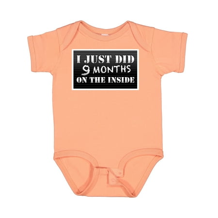 

Inktastic 9 Months on the Inside Gift Baby Boy or Baby Girl Bodysuit