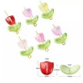 thumbnail image 6 of U8MO 50x Lampwork Glass Loose Leaf Beads Spacer Flower Beads for Jewelry Making Craft, 6 of 6