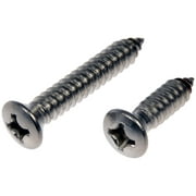 Dorman 784-180 Self Tapping Screw-Stainless Steel-Oval Head-No. 14 x 1 In., 1-1/2 In. (Pack of 6)