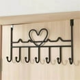thumbnail image 5 of Duslogis over Door Hanger, Metal over The Door Hook Rack with 7 Hooks for Hanging Towel Robe Coat Bathroom Bedroom Black, 5 of 6