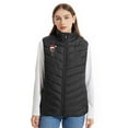 thumbnail image 3 of Gamivast Heated Vest Women Quilted Plus Size Zip up Stand Collar Sleeveless Jackets with Multiple Heating Zones and 3-Levels Casual Washable USB Charging Xmas Coats with Zipper Pockets no Power Bank, 3 of 5