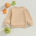 thumbnail image 6 of Toddler Baby Boy Girl Halloween Outfit Pumpkin Pullover Sweatshirt Crewneck Sweater Long Sleeve T-Shirt Tops Kids Fall Clothes, 6 of 7