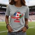 thumbnail image 2 of Soccer Cup 2026 Shirt Women USA Football Match Season Jersey Game Day T-Shirt Funny Soccer Graphic Short Sleeve Shirt, 2 of 4
