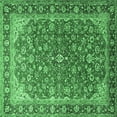 thumbnail image 1 of Ahgly Company Indoor Square Medallion Emerald Green Traditional Area Rugs, 8' Square, 1 of 4