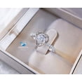 thumbnail image 3 of 0.60 Cts Cubic Zirconia / Sterling Silver 925 Ring / Rhodium plated Nickel-Free / MadDuckJewels RG1535 / Thailand Jewelry, 3 of 4