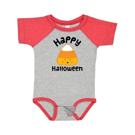 

Inktastic Happy Halloween Candy Corn Outfit Gift Baby Boy or Baby Girl Bodysuit