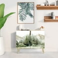 thumbnail image 2 of PixonSign Sideboard Buffet Cabinet, Kitchen Storage Cabinet with 2 Doors, Pastel Watercolor Pine Tree Fores, Cupboard Console Table for Dining Room - 35" L x 18" W x 29" H, 2 of 5