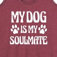 thumbnail image 3 of Instant Message - My Soulmate Dog - Women's Racerback Tank Top, 3 of 6