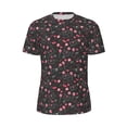 thumbnail image 5 of Wukai Valentine'S Day Print Men's Short-Sleeved Mesh T-Shirt,Quick-Dry Short Sleeve Workout T-Shirt-, 5 of 8